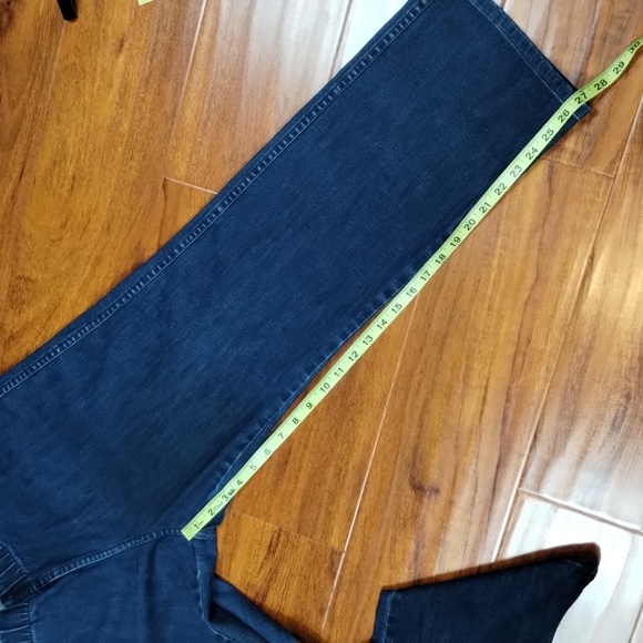 Soft Surroundings Cotton Elastic High Waisted Pull On Denim Jeans - Picture 8 of 10